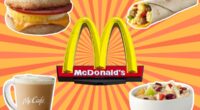 four menu items from McDonald