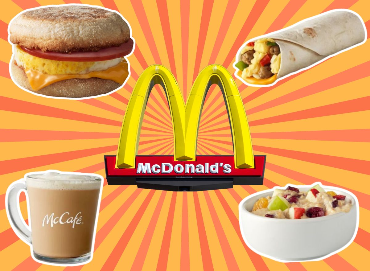 four menu items from McDonald