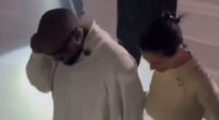 Bianca Censori rocks see-through bodysuit and furry boots as she rubs Kanye West’s back at his South Korea performance