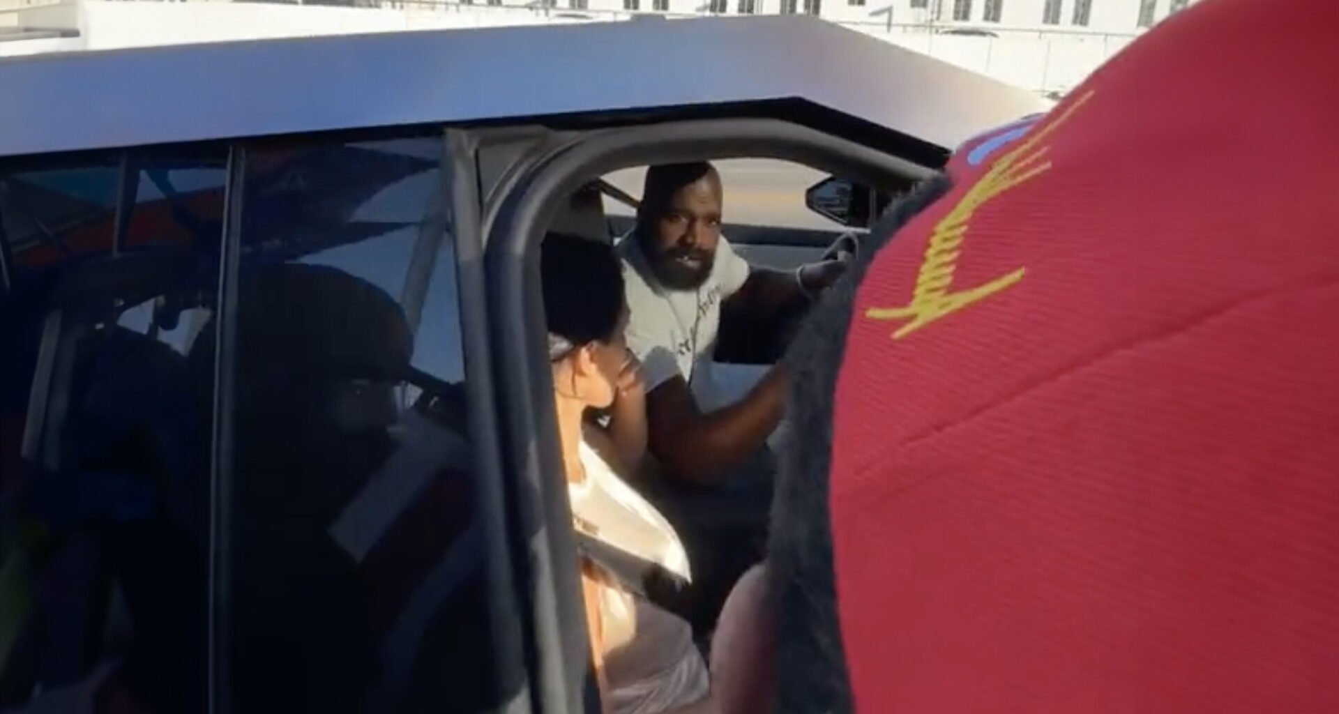 Kanye West and Bianca Censori swarmed by fans at Donald Trump rally in LA as fans say ‘Ye for president!’