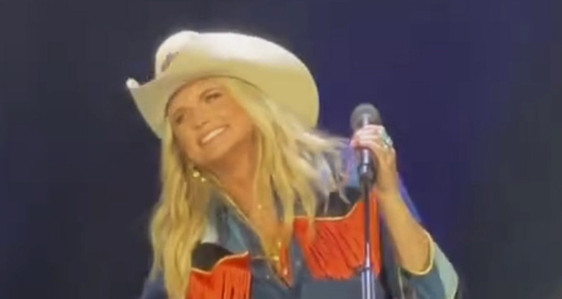 Miranda Lambert beams at songwriting partner in sizzling denim look on-stage after her husband danced on women