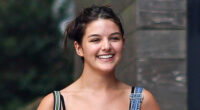 Suri Cruise, 18, smiles just like mom Katie Holmes as teen hangs out with friend in NYC before college kicks off