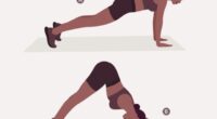 plank to downward facing dog