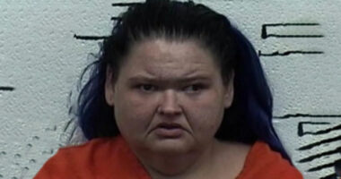 1000-Lb Sisters’ Amy Slaton frowns in mug shot after being arrested at Safari Park when cops were called to ‘camel bite’