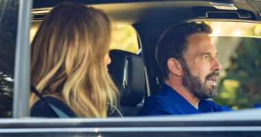 Ben Affleck and Jennifer Lopez look tense as they reunite for the first time since split and spark wedding ring riddle