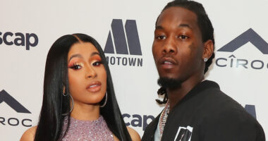 Cardi B & husband Offset reunite at son Wave’s 3rd birthday after she files for divorce as pregnant star smiles at party