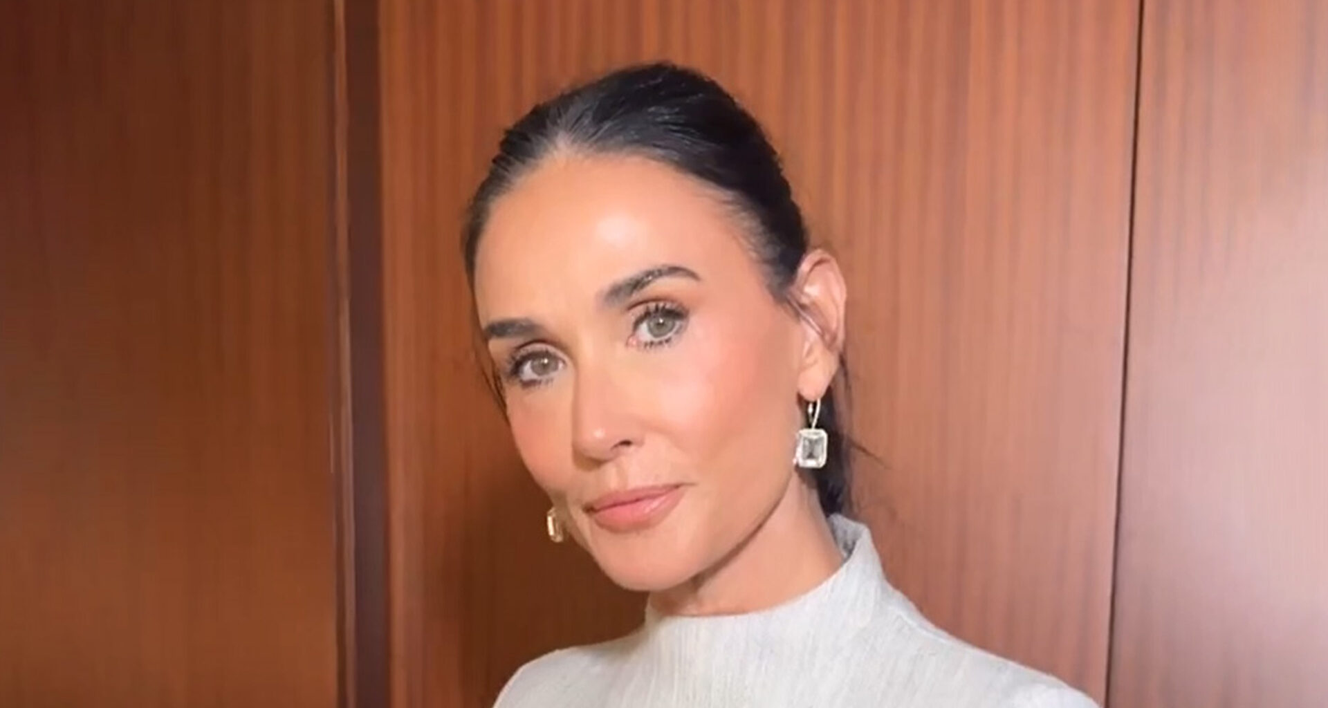 Demi Moore, 61, is ‘aging backwards’ as actress shines in pouf dress and reveals flawless skin for photo shoot