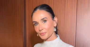 Demi Moore, 61, is ‘aging backwards’ as actress shines in pouf dress and reveals flawless skin for photo shoot