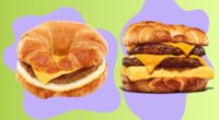 Croissant breakfast sandwiches from Dunkin