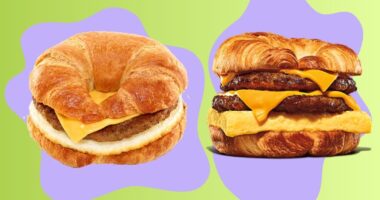 Croissant breakfast sandwiches from Dunkin