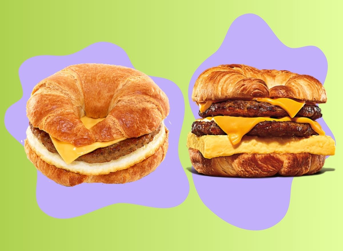 Croissant breakfast sandwiches from Dunkin