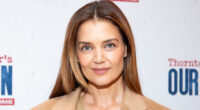 Katie Holmes bares stomach in crop top and low-fitting jeans at New York event after daughter Suri, 18, begins college