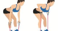 resistance band bent-over row