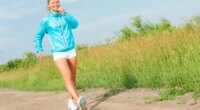 woman walking to lose weight concept