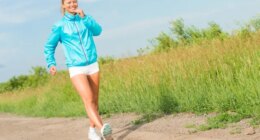 woman walking to lose weight concept