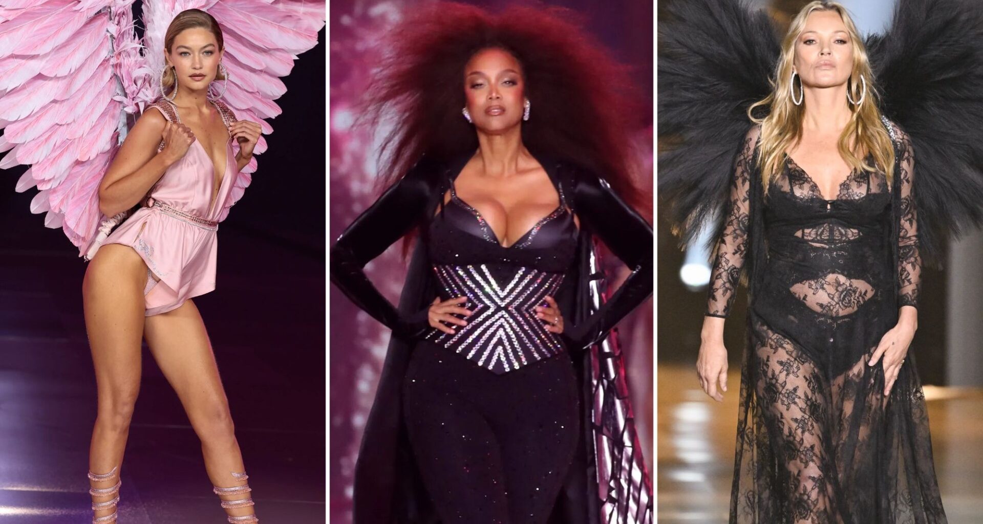 Gigi Hadid, Kate Moss and Adriana Lima stun at Victoria’s Secret Show – as Tyra Banks returns for first time in 19 years