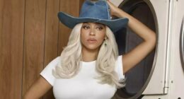 Watch Beyonce strip off to her underwear as she recreate iconic Levis launderette ad