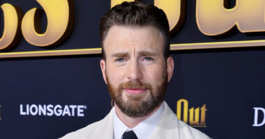 Chris Evans looks so different with long hair and beard at Red One premiere as fans say ‘that’s not Captain America!’