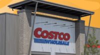 costco exterior set against a designed orange background