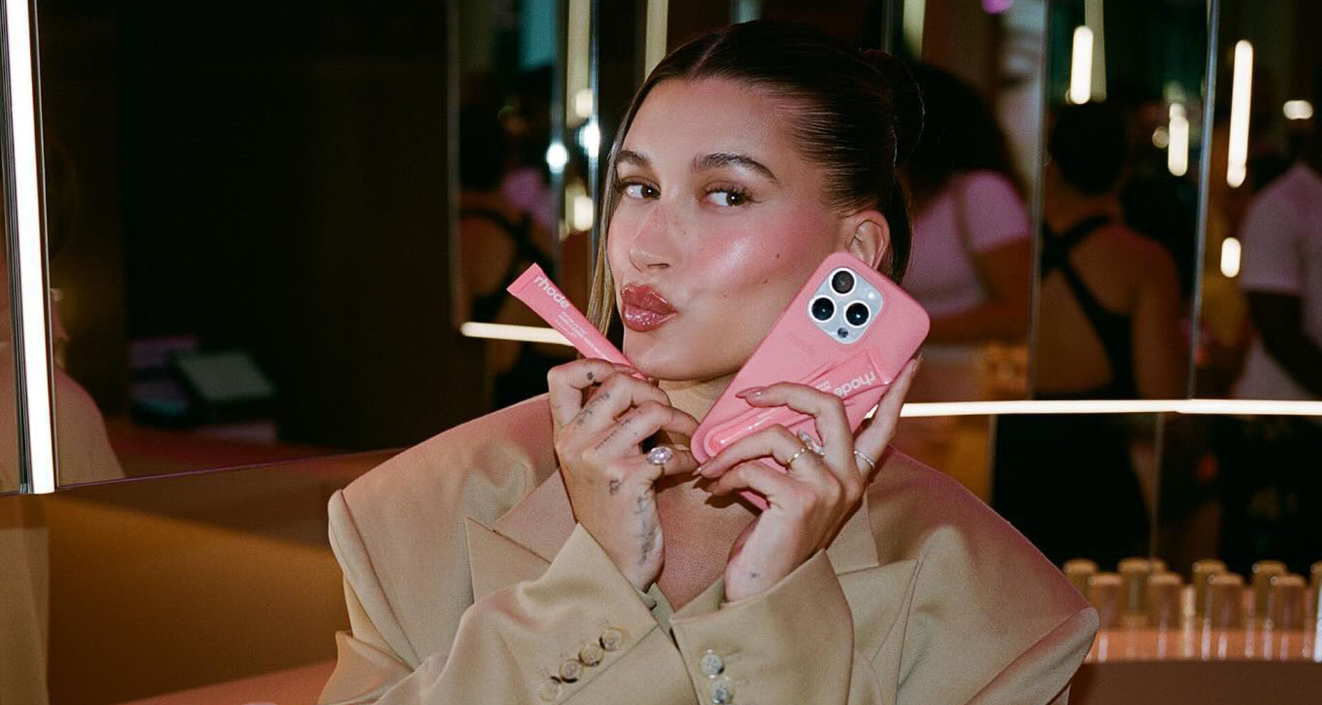 Hailey Bieber’s Rhode hit with F rating by BBB for lip gloss that ‘smells like mold’ and ‘refusing’ to refund customers