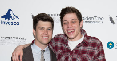 Pete Davidson and Colin Jost shake hands in awkward run-in at SNL studio after former friends’ messy fall-out