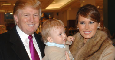 Trump & Melania Give Nervous Response To More Kids In Rowdy Video Of Young Barron