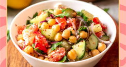 chickpea cucumber mediterranean salad