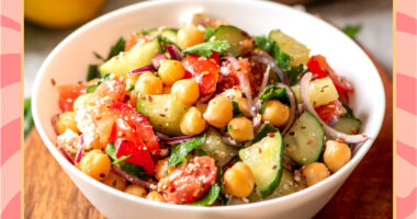 chickpea cucumber mediterranean salad