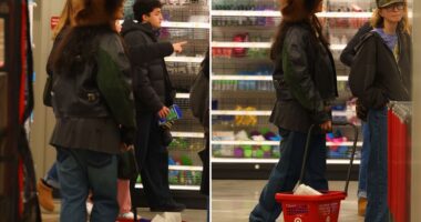 A-lister turns heads as she shops for Q-Tips at NYC Target alone in baggy jeans – as fans brand her ‘relatable queen’