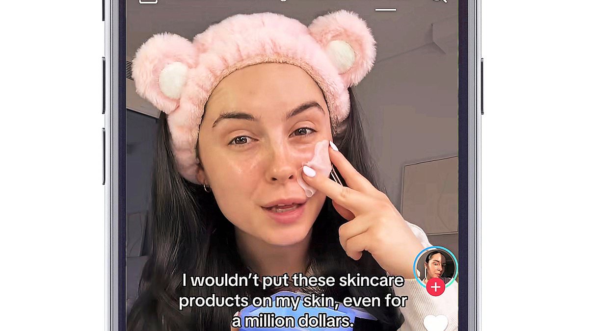 Experts warn TikTok advice to coat the face with potent skincare products 'is ruining women's skin'