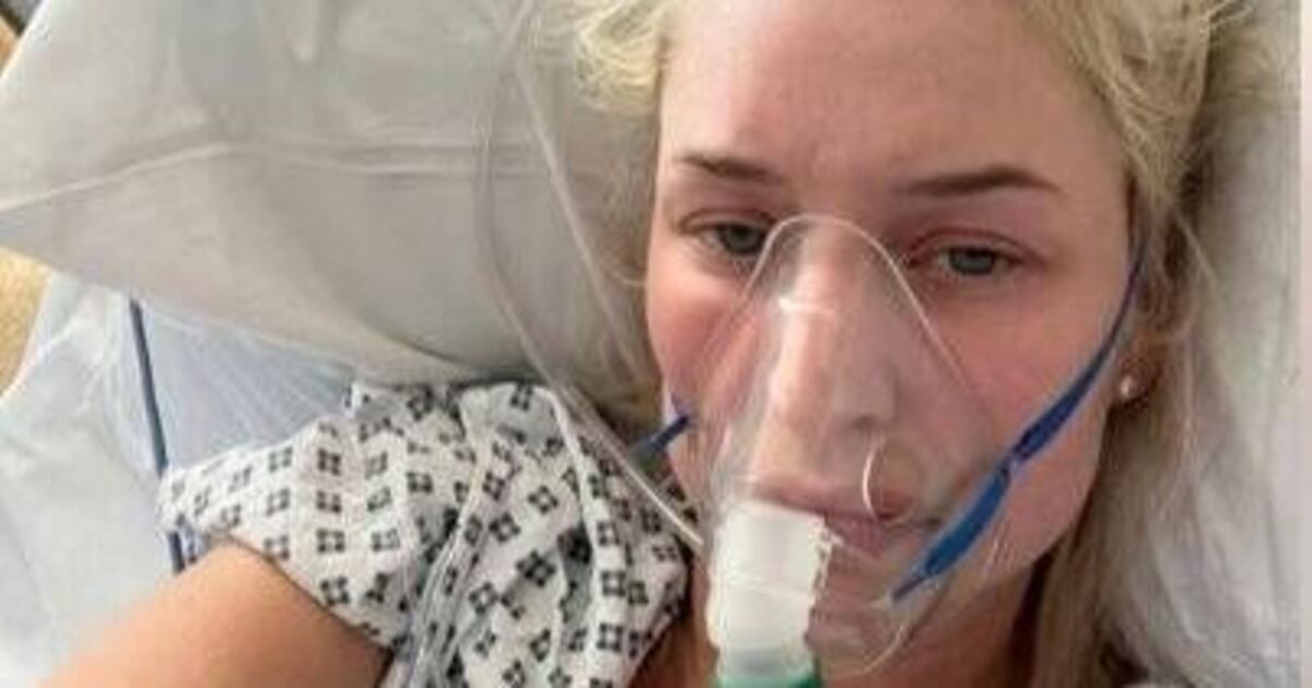 Mum was 'minutes from death' after chest pain turned out to be flesh-eating bug