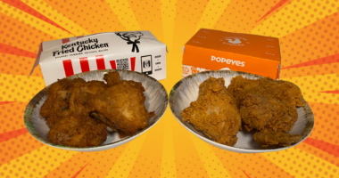 Popeyes vs KFC fried chicken