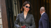 A-lister dons leather gloves and a suit for Hermes shopping spree while in Paris – can you tell who it is?