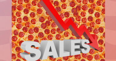 Pizza sales down