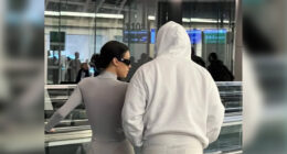 Bianca Censori shows off her underwear in see-through white jumpsuit at Tokyo airport with husband Kanye West