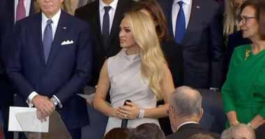 Carrie Underwood inauguration performance hit by huge technical blow as she sings for President Trump without any music