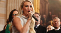 Carrie Underwood’s son Isaiah, 9, and husband Mike Fisher make rare appearance after her performance at inauguration