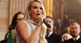 Carrie Underwood’s son Isaiah, 9, and husband Mike Fisher make rare appearance after her performance at inauguration