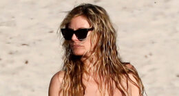 Heidi Klum goes topless in just thong bikini bottoms and packs on the PDA with husband Tom Kaulitz on St. Barts getaway