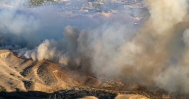 LA wildfire spreads towards Kardashian enclave as celebs including Bella Hadid & Paris Hilton count cost of devastation