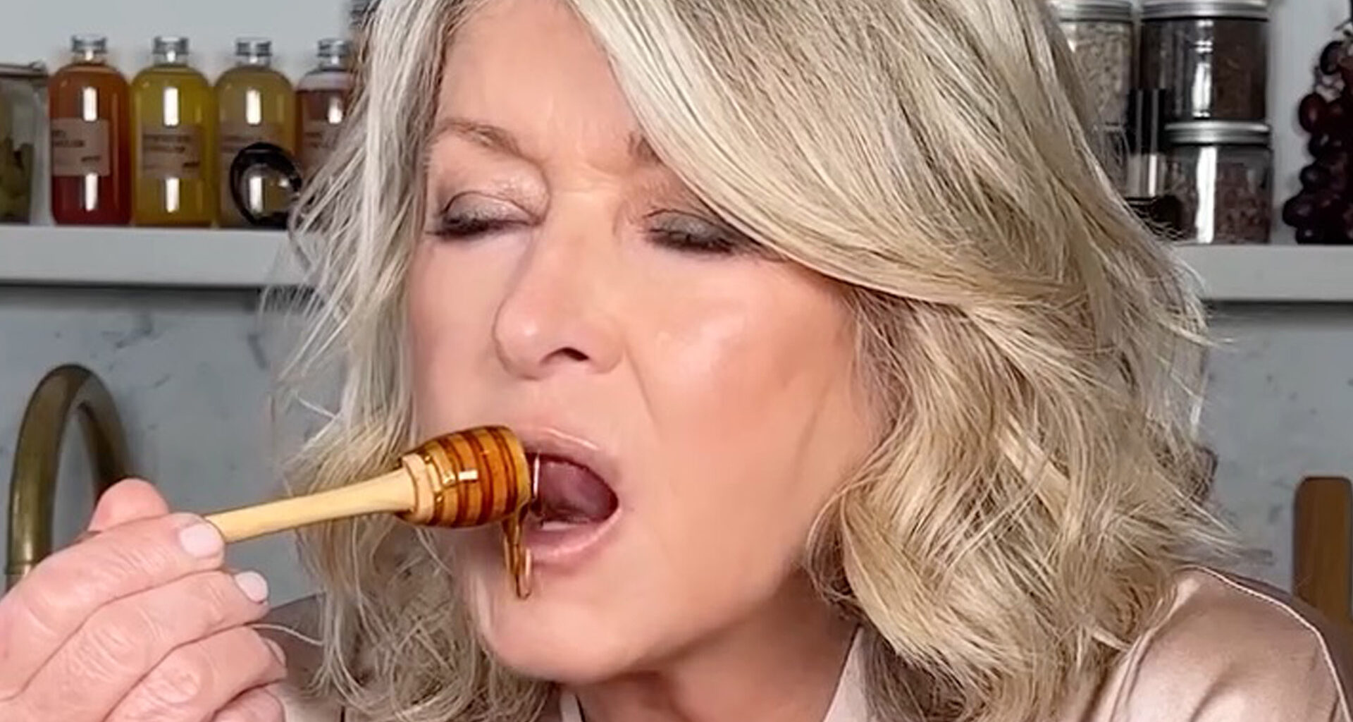 Martha Stewart, 83, sucks on a strawberry and licks honey in thirst trap MAC ad – and fans call it ‘genius and unhinged’