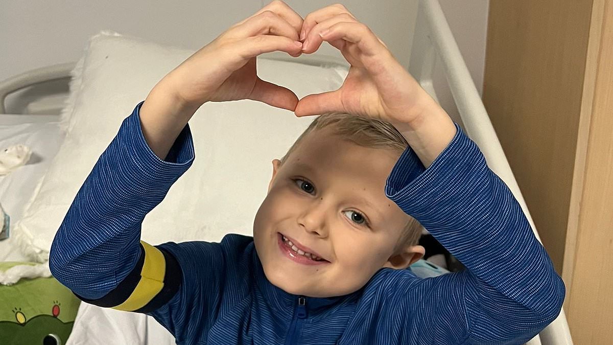 Mother of six year-old with blood cancer reveals subtle sign his illness wasn't just the 'winter bug' doctors said it was