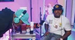 Shocking moment rapper 2 Low accidentally fires GUN in his pocket during live interview – and then finishes filming