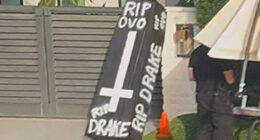 Creepy coffins left on doorstep of rappers’ homes with ‘RIP’ written on them as DJ Khaled dragged back into Drake beef