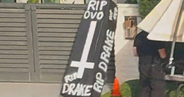 Creepy coffins left on doorstep of rappers’ homes with ‘RIP’ written on them as DJ Khaled dragged back into Drake beef