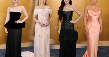 Demi Moore, Selena Gomez and Zoe Saldana look stunning as they walk red carpet with Hollywood A-list at SAG Awards