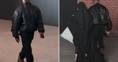 Kanye West’s wife Bianca Censori covers up under black robe as couple step out in LA following ‘split’ rumours