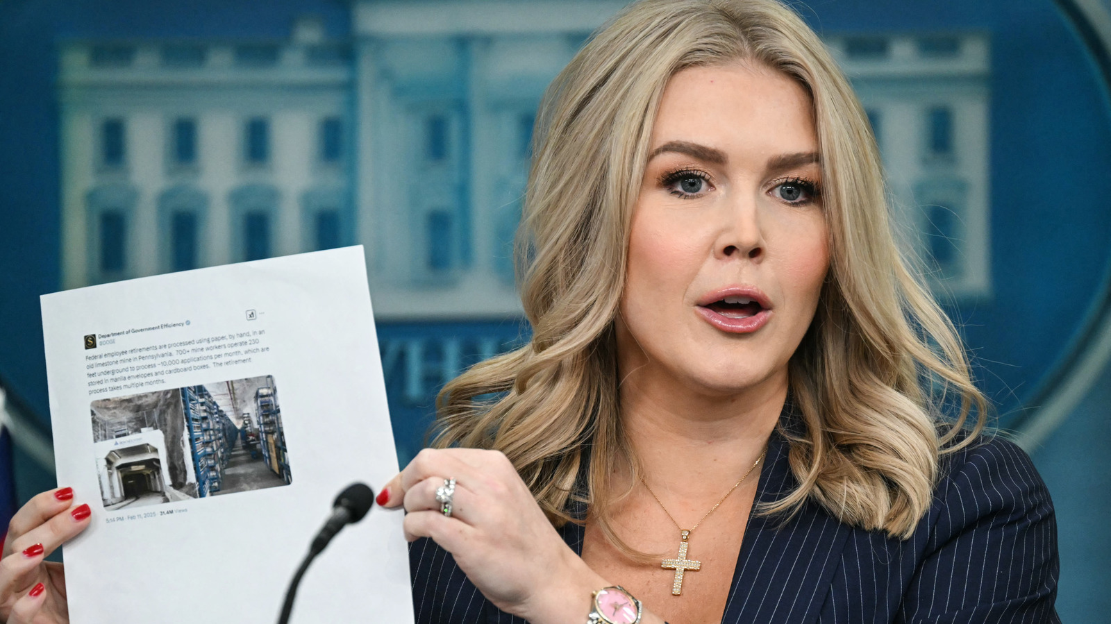 Karoline Leavitt's Tan Blunder In Latest Press Briefing Has Trump Written All Over It