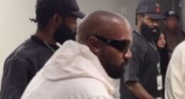 Moment Kim Kardashian and Kanye West reunite backstage at North’s Hollywood Bowl gig after co-parenting comments