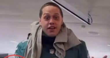 Pete Davidson holds beer at party in new video after his claims to be sober – sparking concern with friends